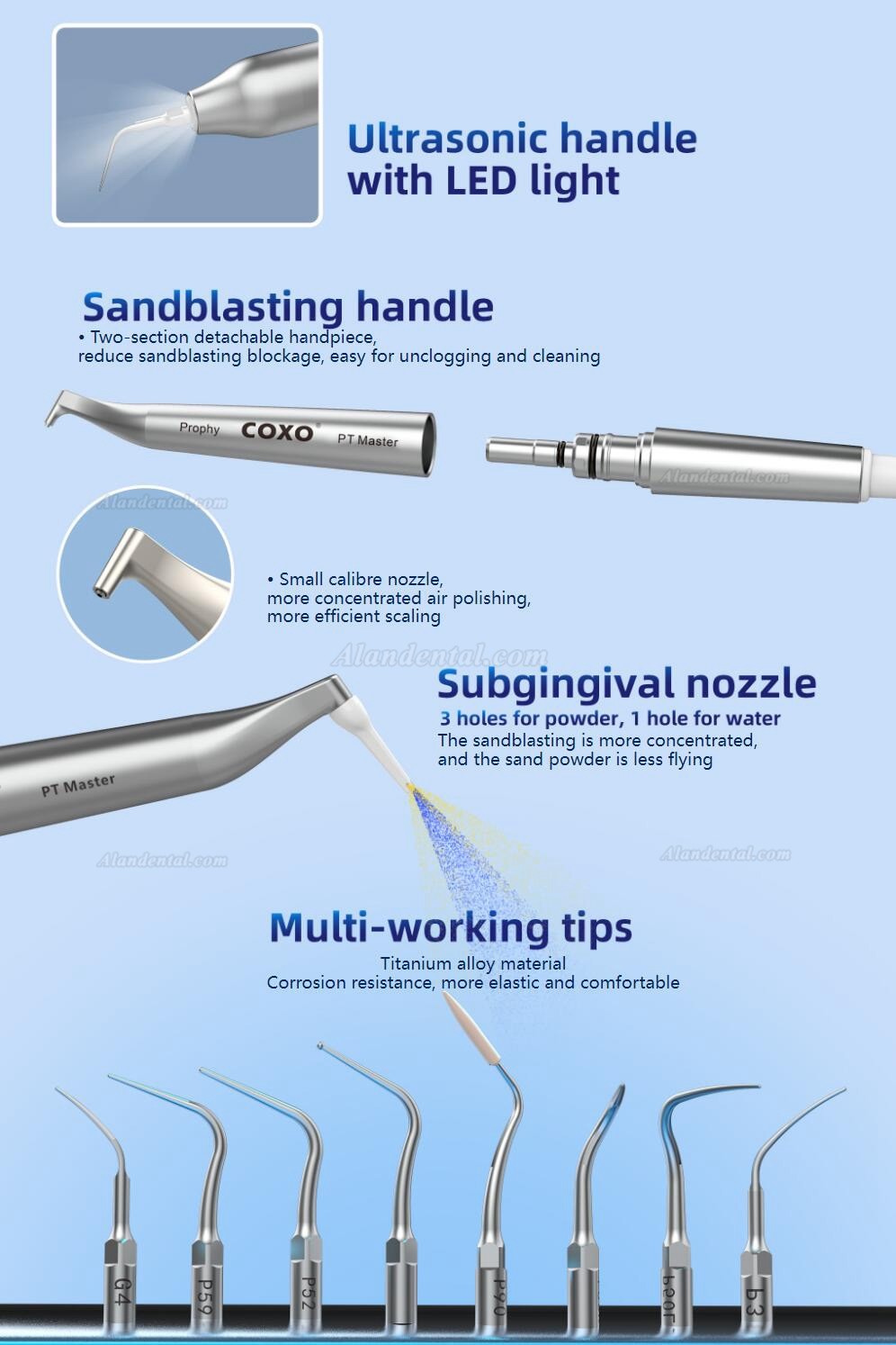 COXO PT MASTER Dental Scaler and Air Polisher 2in1